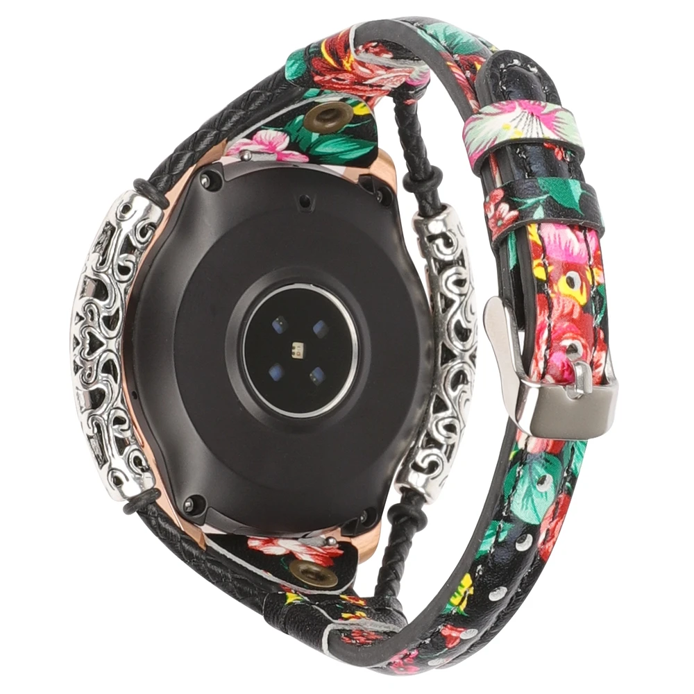 2020 New Women Leather Band for Samsung Galaxy Watch 42mm Fashion Leisure Genuine Leather Strap for Active 2 40mm 44mm