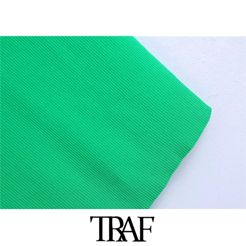 Юбка-миди Женская трикотажная в рубчик с разрезом спереди | одежда