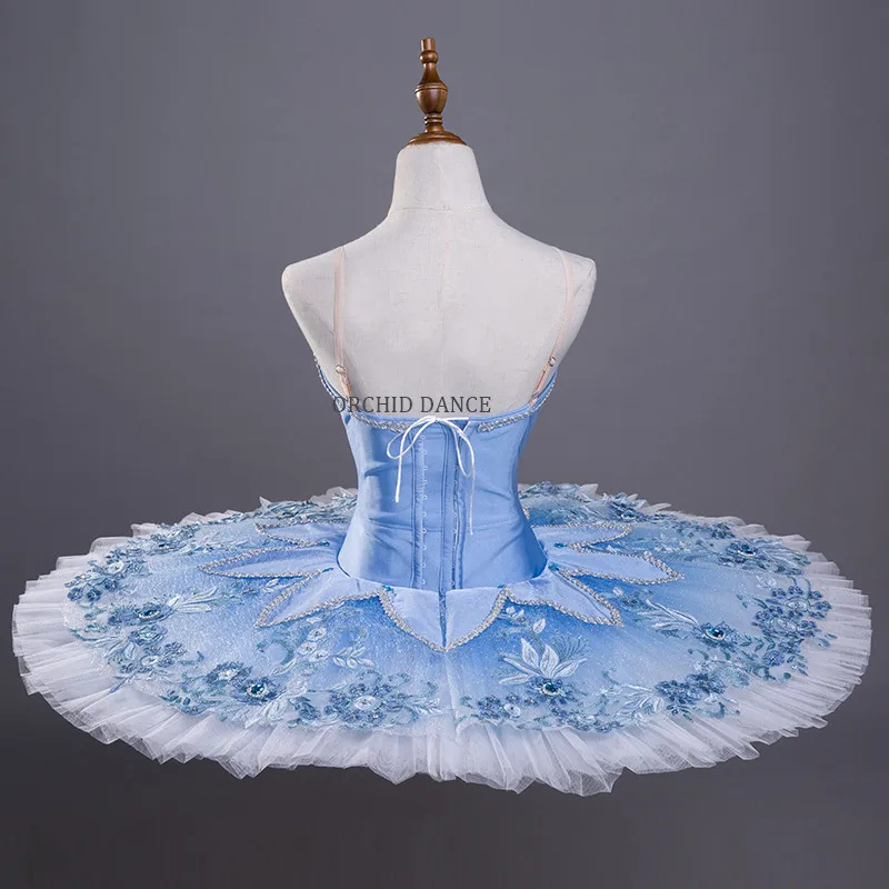 Модная Высококачественная голубая балетная пачка на заказ размер 12 слоев