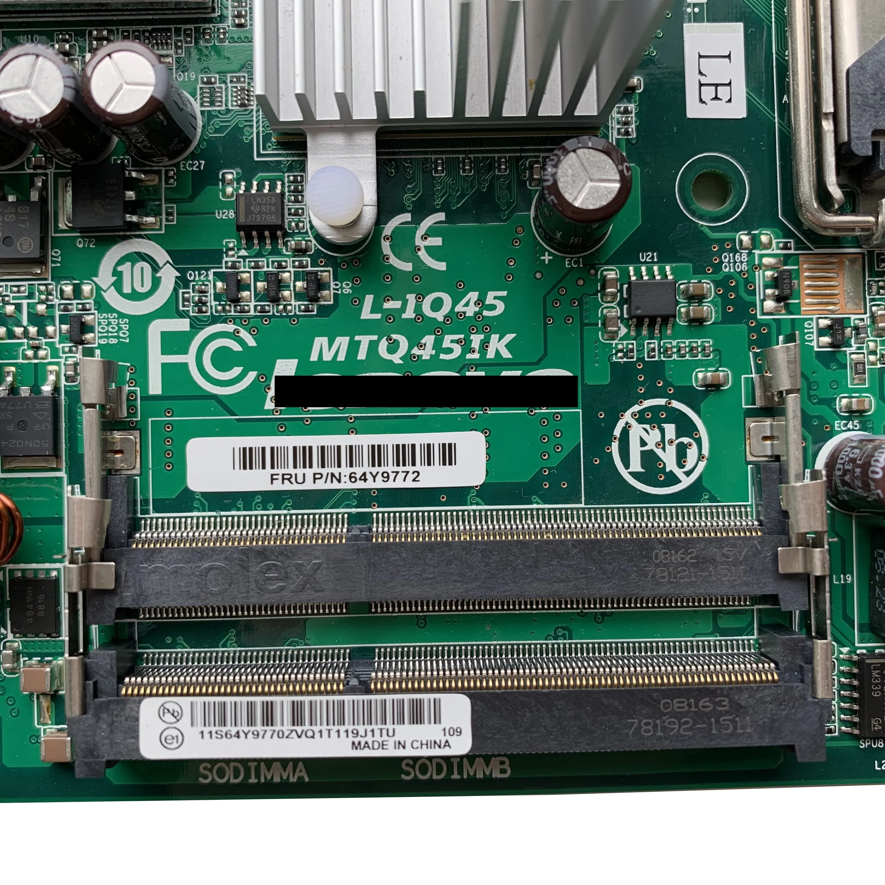 SZWXZY для Lenovo ThinkCentre M58 M58P настольная материнская плата модель MTQ45IK 64Y9772 64Y970 64Y3057 LGA775