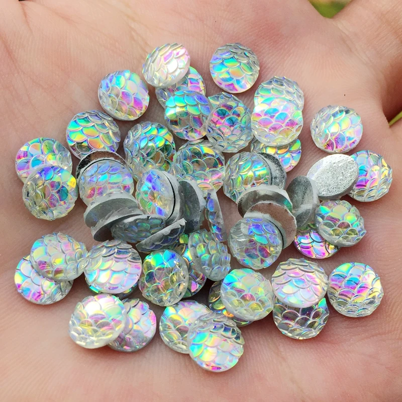 160 шт. белые цветные круглые полимерные рыболовные Весы с плоским основанием