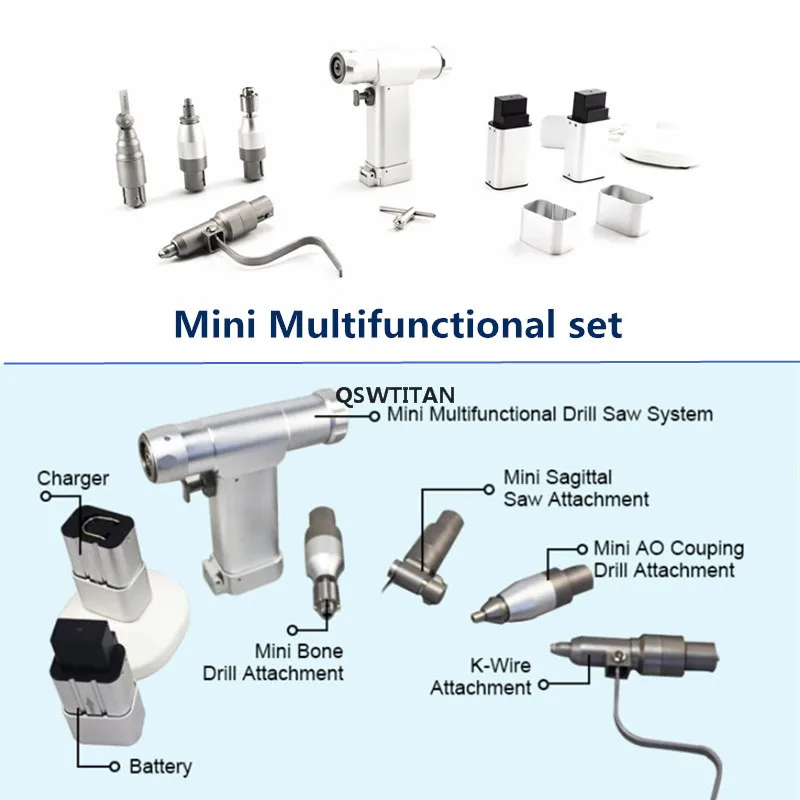 MINI taladro de hueso multifuncional para ortopedia, mini Sierra sagtital k, taladro de alambre, sierra el&eacute;ctrica, instrumentos quir&uacute;rgicos ortop&eacute;dicos-4