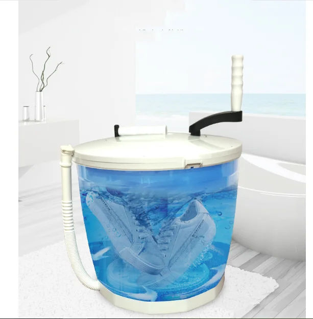 

Manual Seafood Washing Machine Vegetables Washer Hand Operated Shoes Cleaner Portable