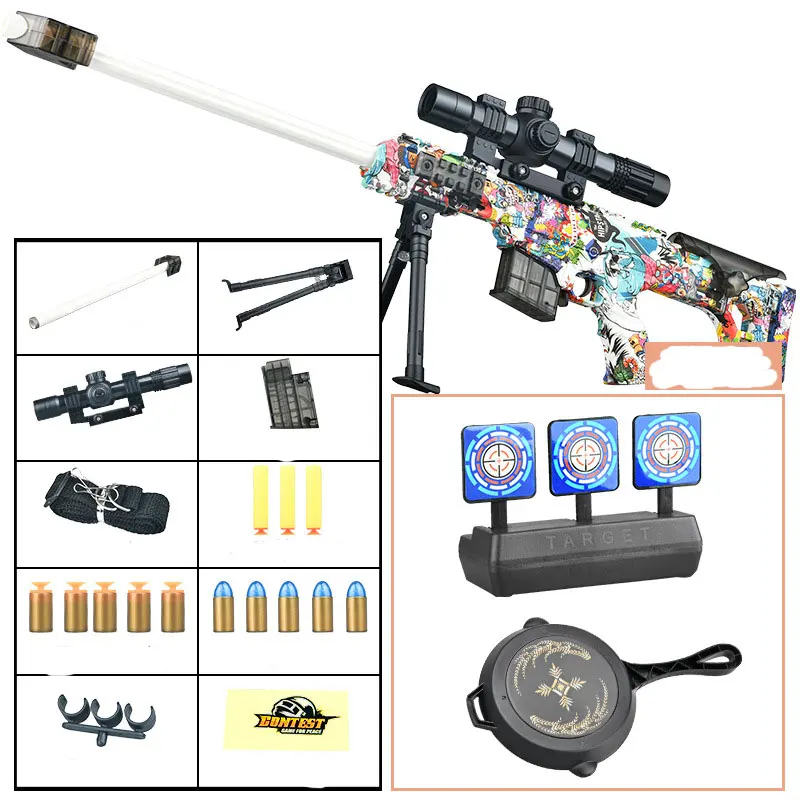 Снайперская винтовка Barrett ручной игрушечный пистолет-бластер из ЭВА мягкие