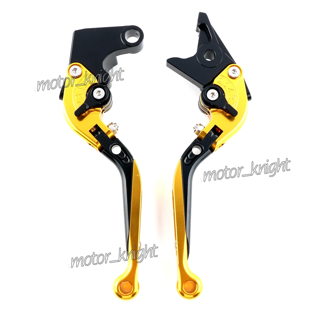Золотой Для SUZUKI GSXR600 GSXR 750 2006-2010 GSXR1000 2005-2006 K5 K6 K8 GSXR логотип мотоцикл складной выдвижной тормозные рычаги сцепления - Цвет: Золотой