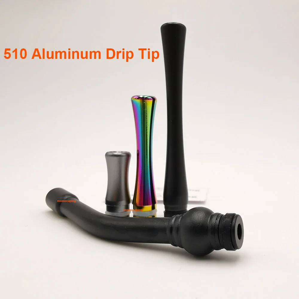 Small Waist Tower Shape Алюминиевый 510 длинный тип Насадка для капельного наконечника Drip Tip для Uwell Crown 4 IV/Uwell Valyrian/OFRF Gear RTA.