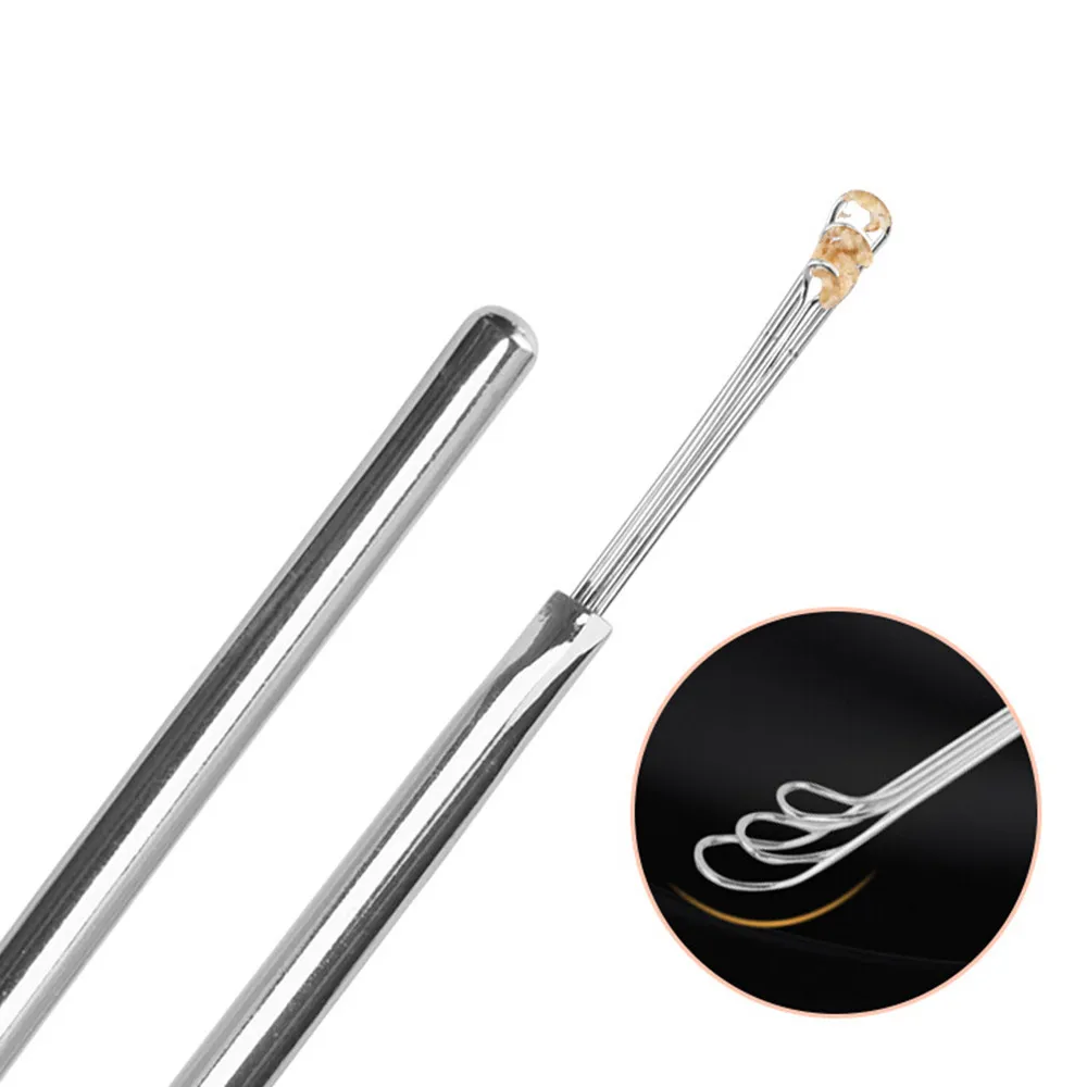 Новинка 3 вилки пикапы для ушного воска из нержавеющей стали удаления ушей