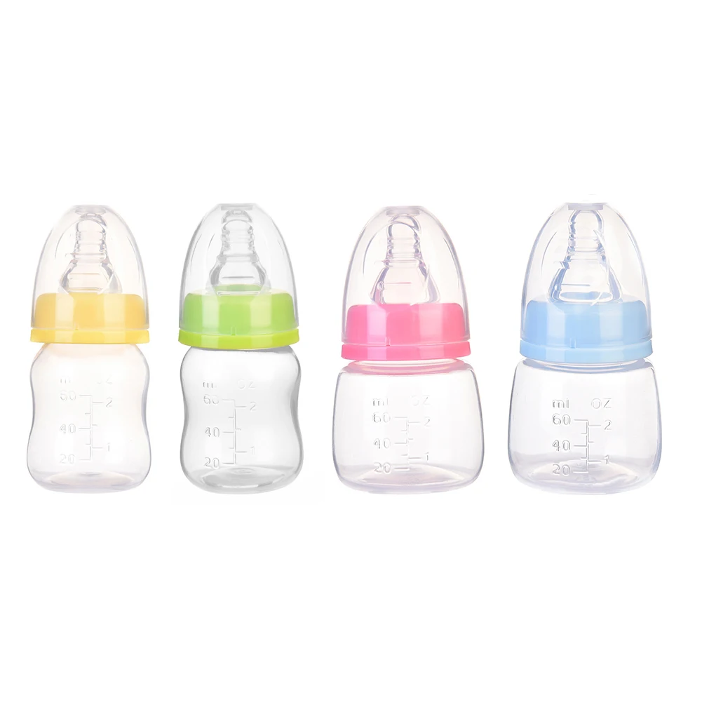 

60ML Infant Baby Mini Portable Feeding Nursing Bottle BPA Free Safe Newborn Kids Nursing Care Feeder Fruit Juice Milk Bottles