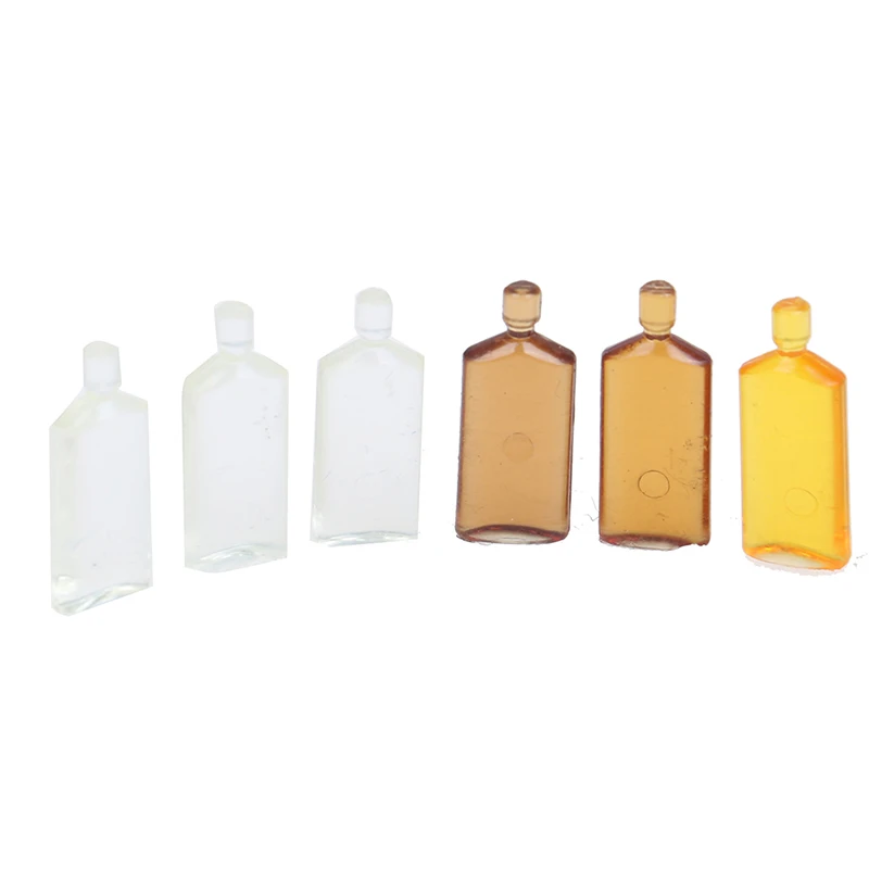 

6 Wine Bottles Doll House Kitchen Cute Mini Whiskey Miniature 1:12 Dollhouse Furniture Accessories Dollhouse Miniature
