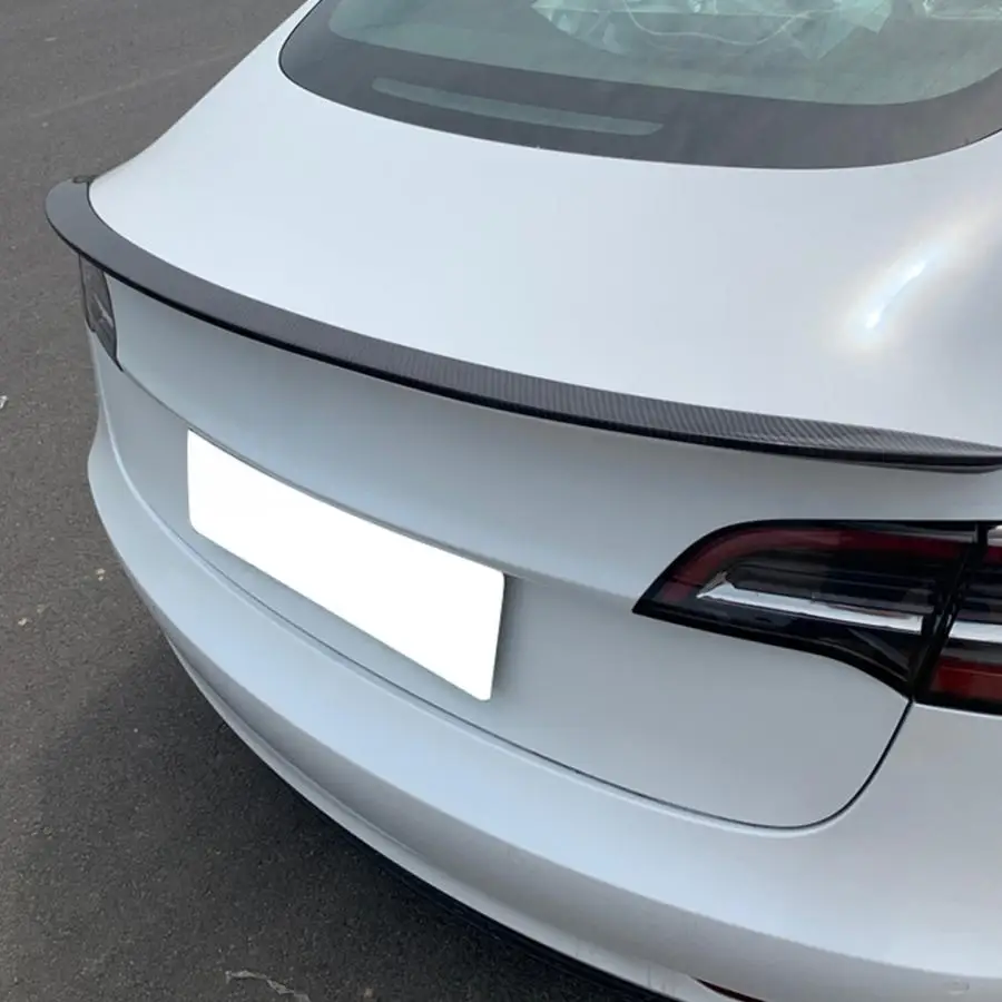 Автомобильные Спойлеры 3D карбоновый спойлер заднего багажника крыла подходит