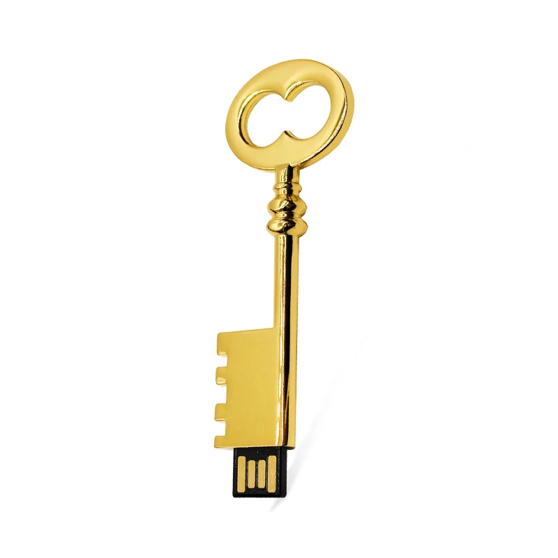 Gold Мультфильм USB карта памяти 64 ГБ 32 ГБ 16 ГБ 8 ГБ розовое золото флэш-накопитель ключ Флешка Мини U диск Reboto флэш-диск для ПК - Цвет: Gold
