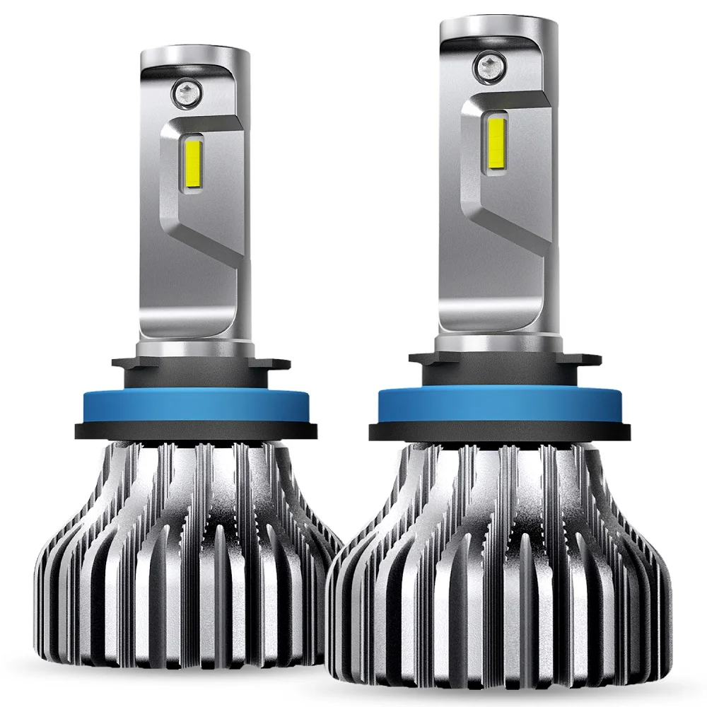 2x H11 светодиодный фар автомобиля лампочки 9005/HB3 9006/HB4 H4 H8 H9 CSP 9000LM авто фары головного света, противотуманные фары, лампы для Toyota Kia Шкода Мазда 3 5