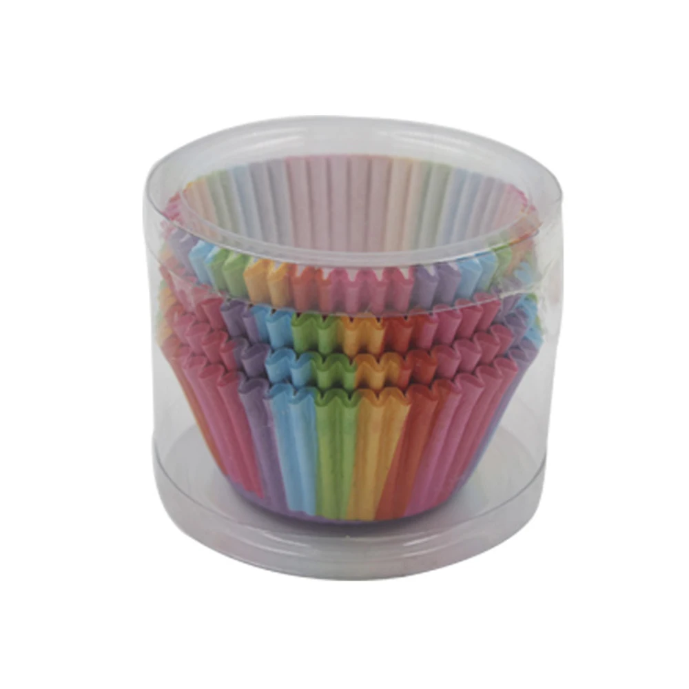 Новинка 100 шт. красочная бумажная коробка для тортов и кексов инструменты