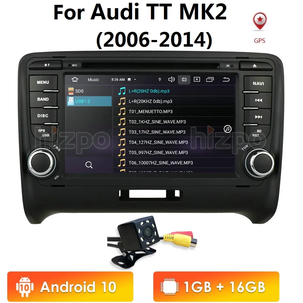7 дюймов Android 10 1 ГБ ОЗУ для AUDI TT MK2 автомобильный DVD GPS стерео плеер головное
