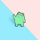 1 шт., эмалированная брошь в виде лягушки, принца