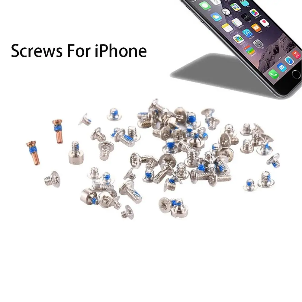 Полный набор винтов для iPhone 6 6s 6plus Plus Ремонт экрана Замена полный комплект 7 8 X XS| |