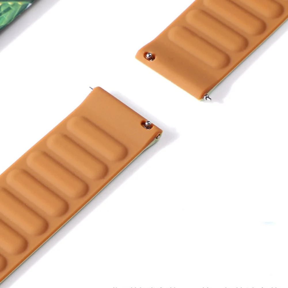 20 22mm Silicone loop For samsung galaxy watch 3 gear s3 46mm 42 active2 Bracelet strap watchband For huawei gt 2 42mm Magnetic