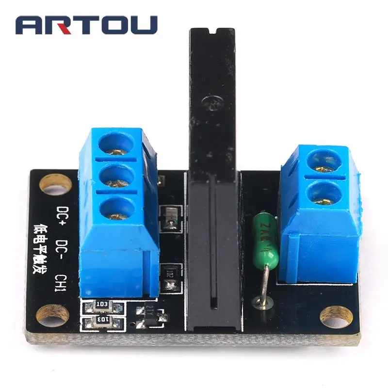 24 В 1 канальный твердотельный релейный модуль низкого уровня реле DC AC PCB SSR AVR DSP для