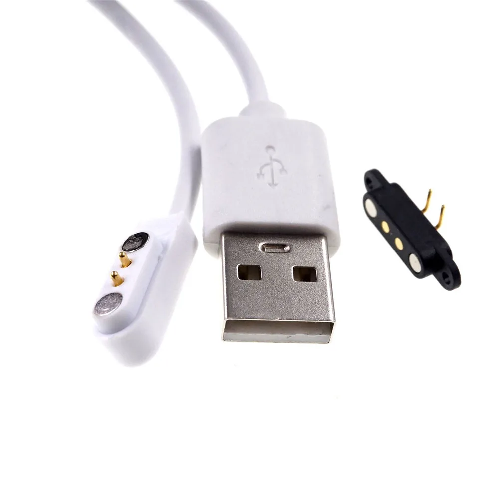 5 комплектов магнитный USB кабель для зарядки разъем Pogo 2 полюса штекер гнездо