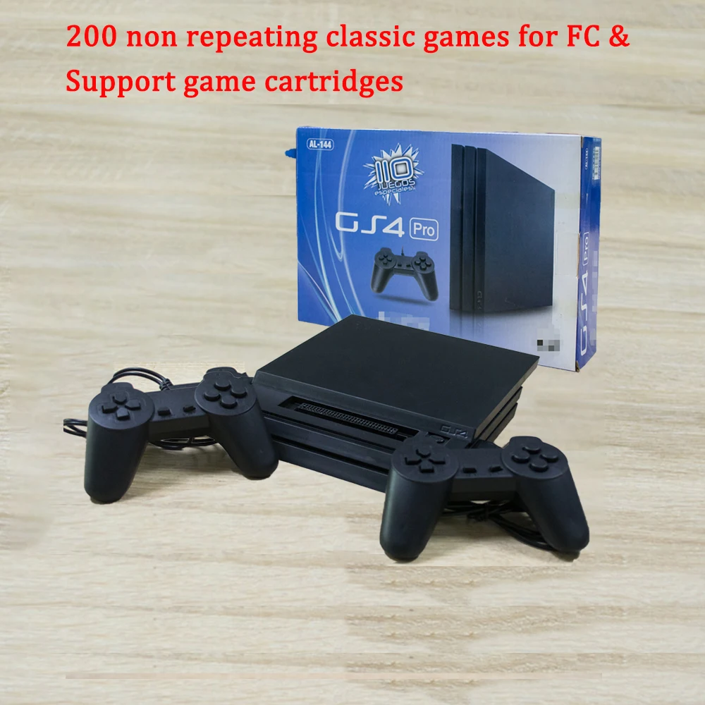

8Bit Game Station Controller 4 GS4 PRO for FC TV Player Video Game Console Built-in 200 Non-repeating Games Extra Cartridge Gift