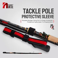 noeby two sizes fishing rod bag protection ties rope adjustable strap tie for fishing gear tackles holders