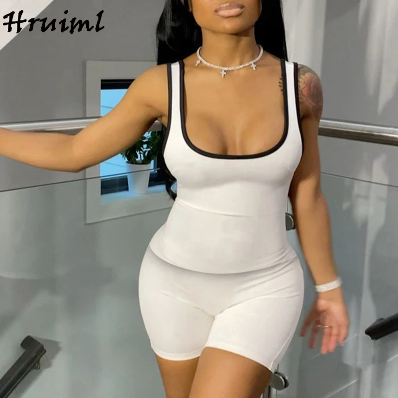 

Wholesale Women's Tracksuit Tank Tops&short Pants Patchwork Knitted Wholesale Sets Casual Solid Color Fitness Tracksuits Women's