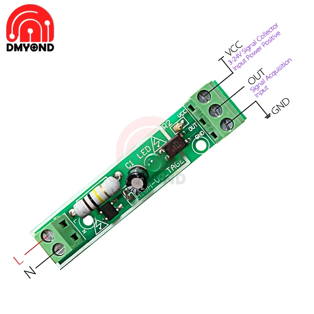 Изолированный модуль тестирования напряжения 220 В оптрон обнаружения Адаптивная