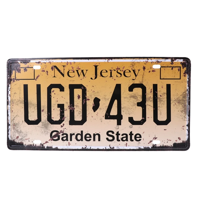 Чехол для номерного знака автомобиля винтажный Ретро металлический оловянный