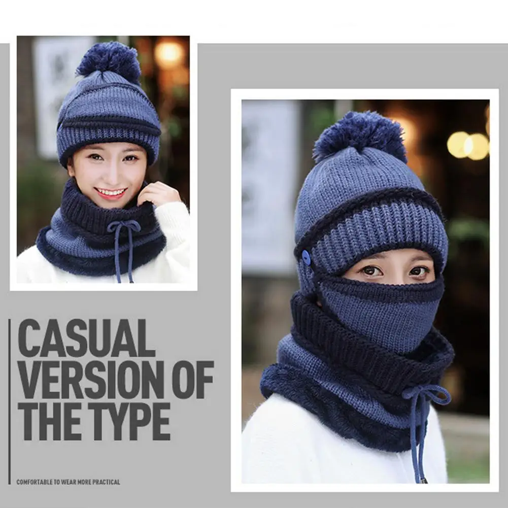 Зимний шарф 3 в 1 высококачественный прочный сверхтолстый двухслойный мягкий