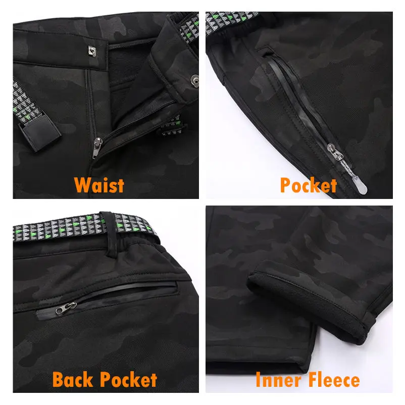 Женские и мужские брюки для походов зимние водонепроницаемые спортивные