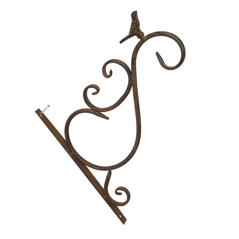 

1pc Antique Wall-mounted Garden Flowerpot Hanger Iron Art Hook Wall Decoration