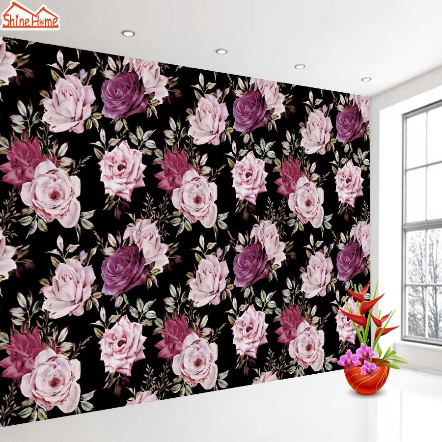 Пользовательские обои для гостиной с изображением пиона и цветов