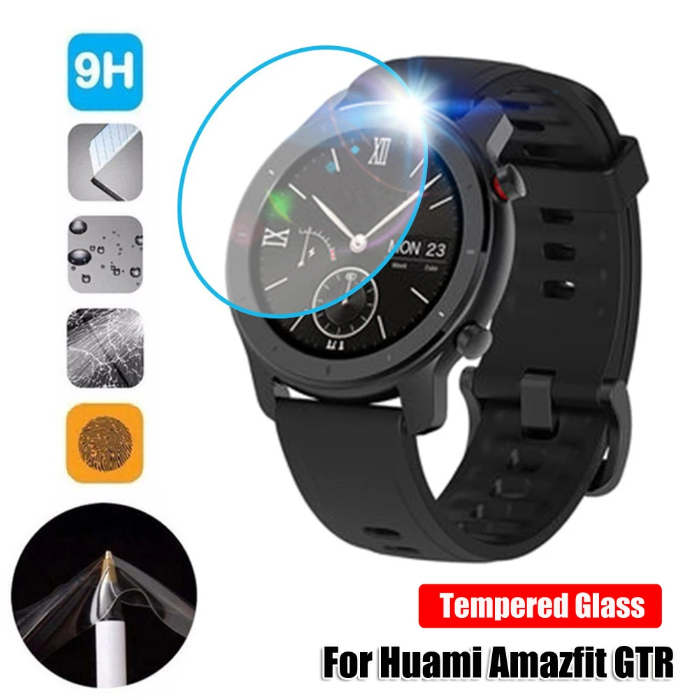 Защитная пленка из закаленного стекла 2.5D изогнутая для Huami AMAZFIT GTR 42 мм 47 защитные