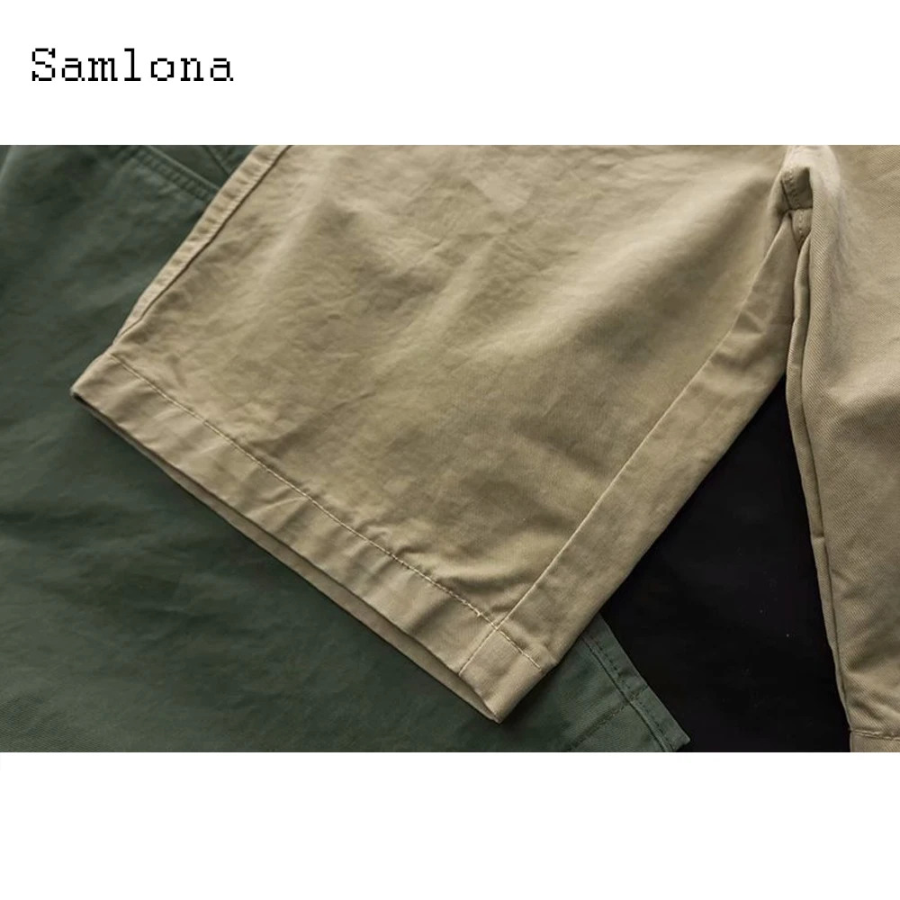 

Samlona Men Leisure Hot Pants Fashion Shorts Jeans Men Straight Casual Trend 2021 Summer All-match Classic Short Bottom Mens