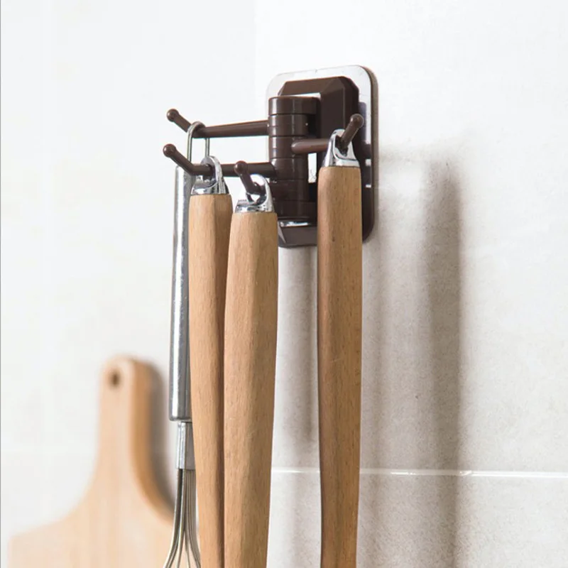 Storage Holders Racks Strong Adhesive Wash Cloth Clip Rotatable Home Improvement Bath Room Kitchen Supplies Towel Rack | Дом и сад