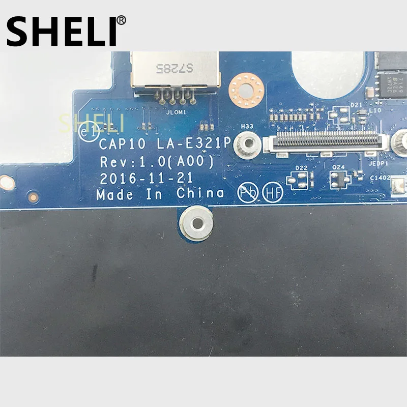SHELI для DELL Precision 7720 Материнская плата ноутбука с I7-7920 CPU CN-05V4K9 CAP10 LA-E321P DDR4 тест ОК |