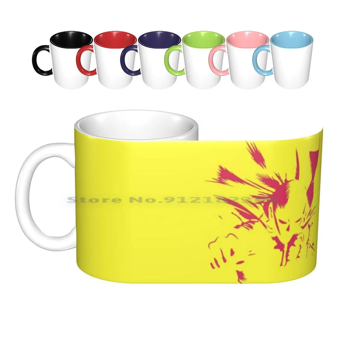 

Punch-One Serious Ceramic Mugs Coffee Cups Milk Tea Mug Meme One Anime Okay Oke Man Ok Serious Serious Man Creative Trending