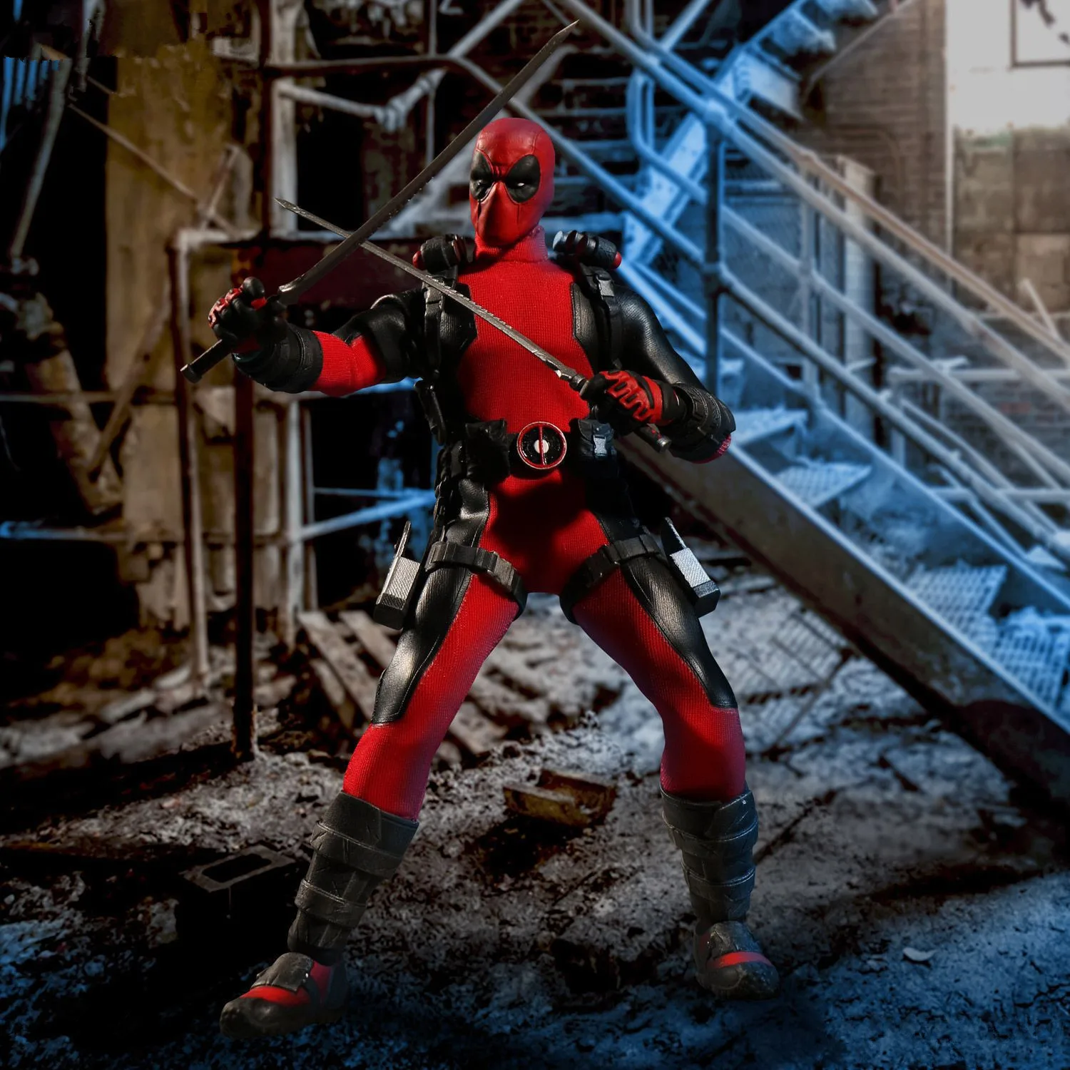 Один: 12 Deadpool MEZCO шарнирная кукла игрушка из ПВХ украшение 6 дюймов|Игровые фигурки