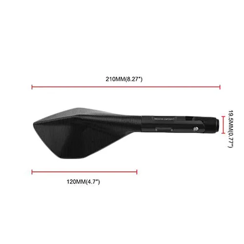 Type 3 Black CNC алюминиевое мотоциклетное синее боковое зеркало заднего вида для honda PCX yamaha XMAX NMAX Kawasaki NINJA z750 Suzuki GSXR GSR Ducati KTM - Цвет: Type 3 Black