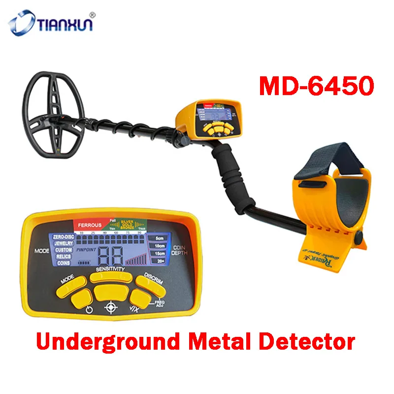 

Underground Metal Detector MD-6450 Professional Treasure Hunter Treasure Seeker Scanner High Accuracy Metal Search Finder