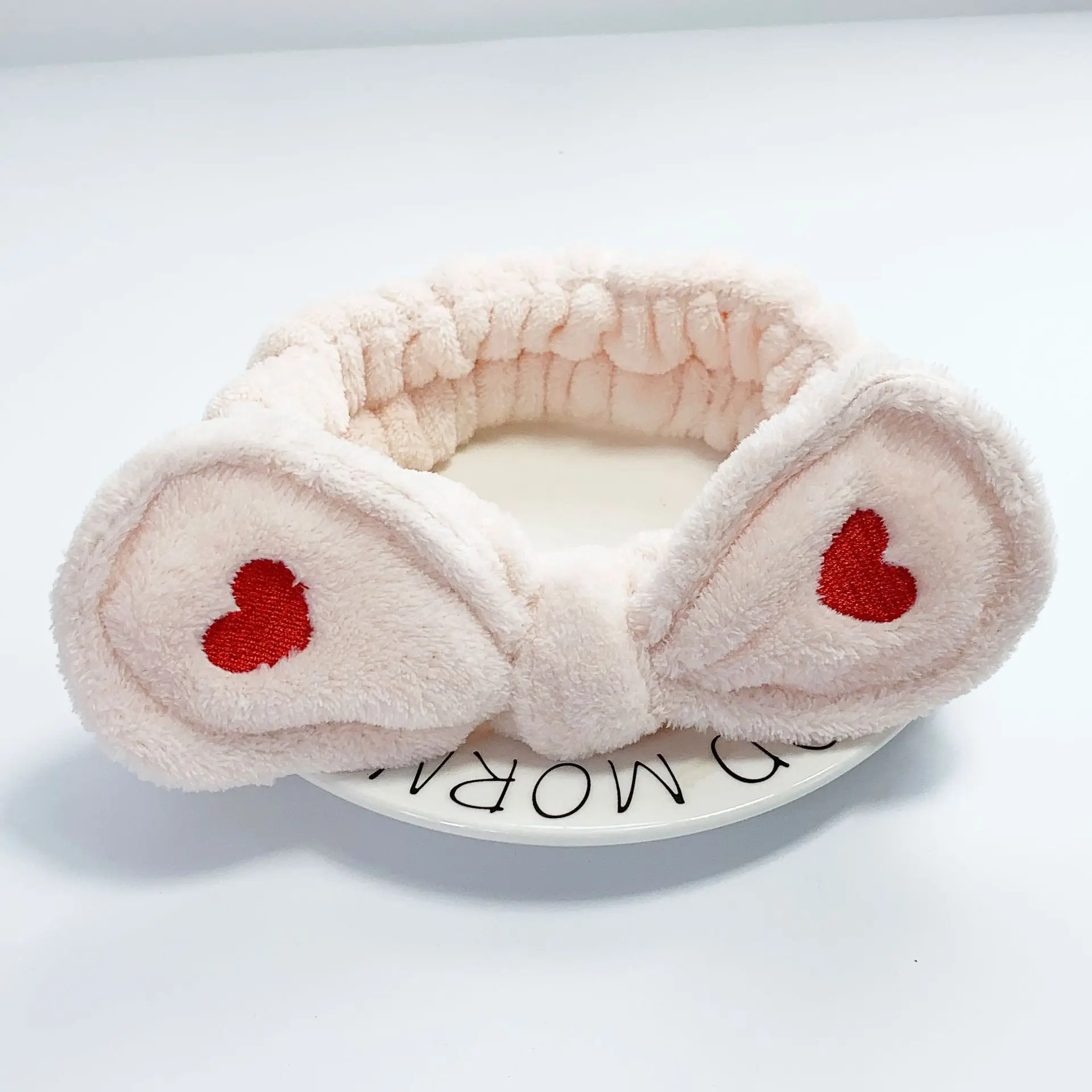 Мягкие теплые повязки для волос с бантиком из кораллового флиса ушками животных