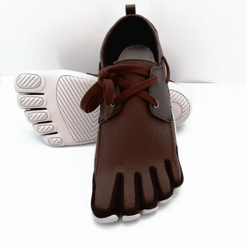Brown Findcool/Мужская обувь с 5 пальцами; уличные кроссовки для мужчин; прогулочная обувь; модная обувь с 5 пальцами - Цвет: Brown