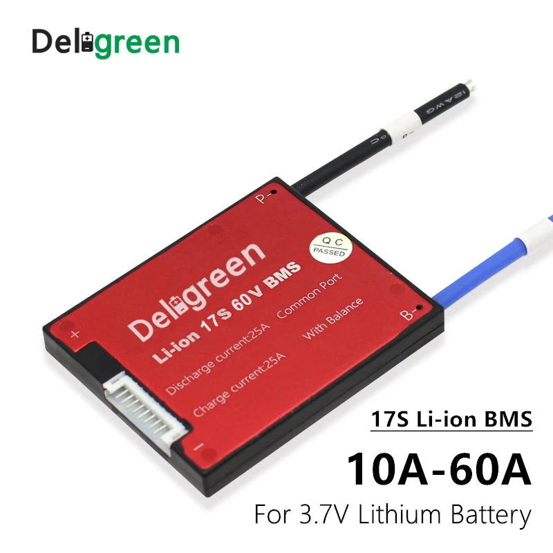 

17S 30A 40A 50A 60A PCM/PCB/BMS for 60V 18650 LiNCM Li-ion diy lithium battery pack for electric bicycle and scooter and tools