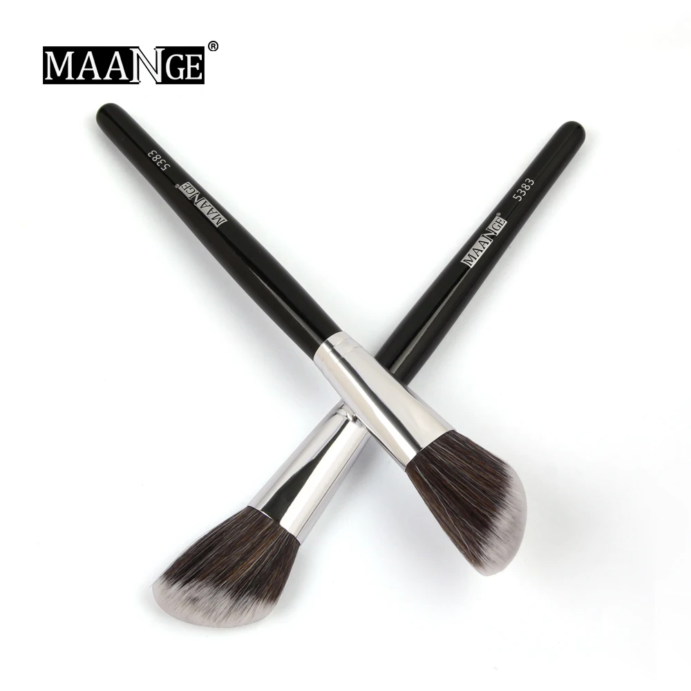 MAANGE 2 шт. косая головка румяна макияж кисть для лица щека контур косметическая