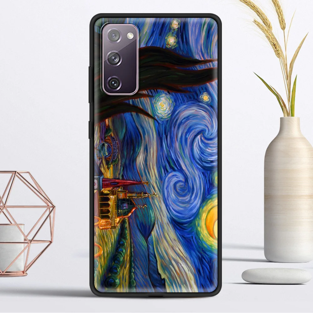 

Phone Cover for Samsung Galaxy S20 FE S21 S20 Ultra S10 Lite S10E S9 Plus 5G Luxury Case Shell Van Gogh Starry Night Star Flower
