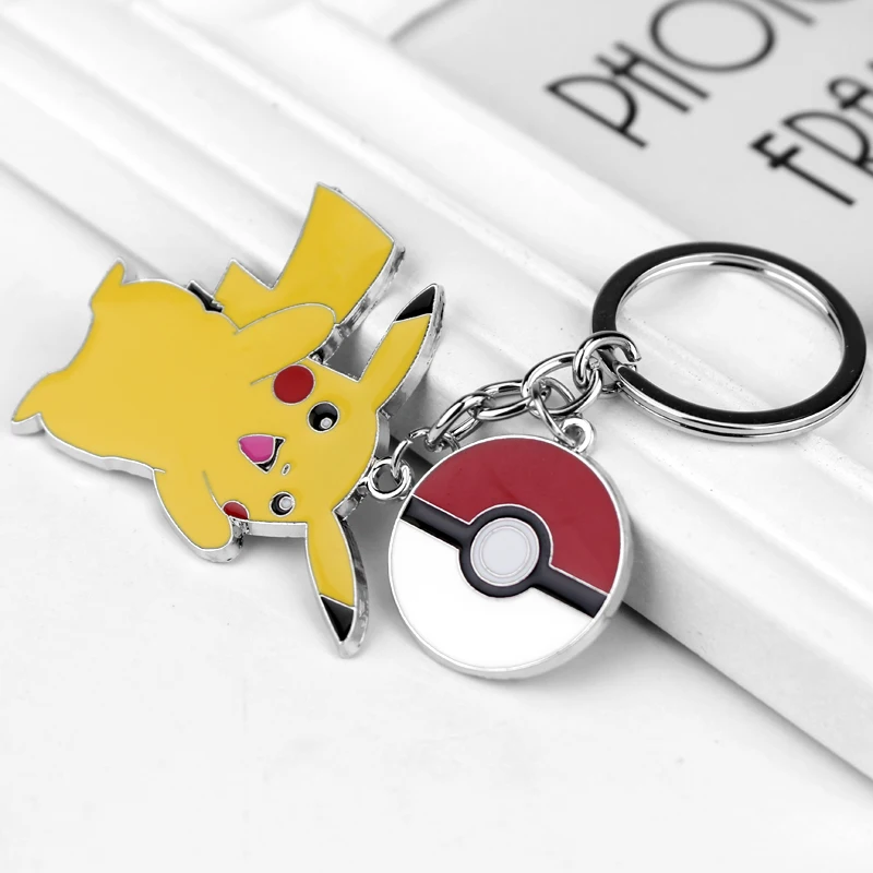 Go Pikachu брелок мультфильм Poke Ball брелок ювелирные изделия автомобильный брелок на подарки, держатель для ключей chaviro