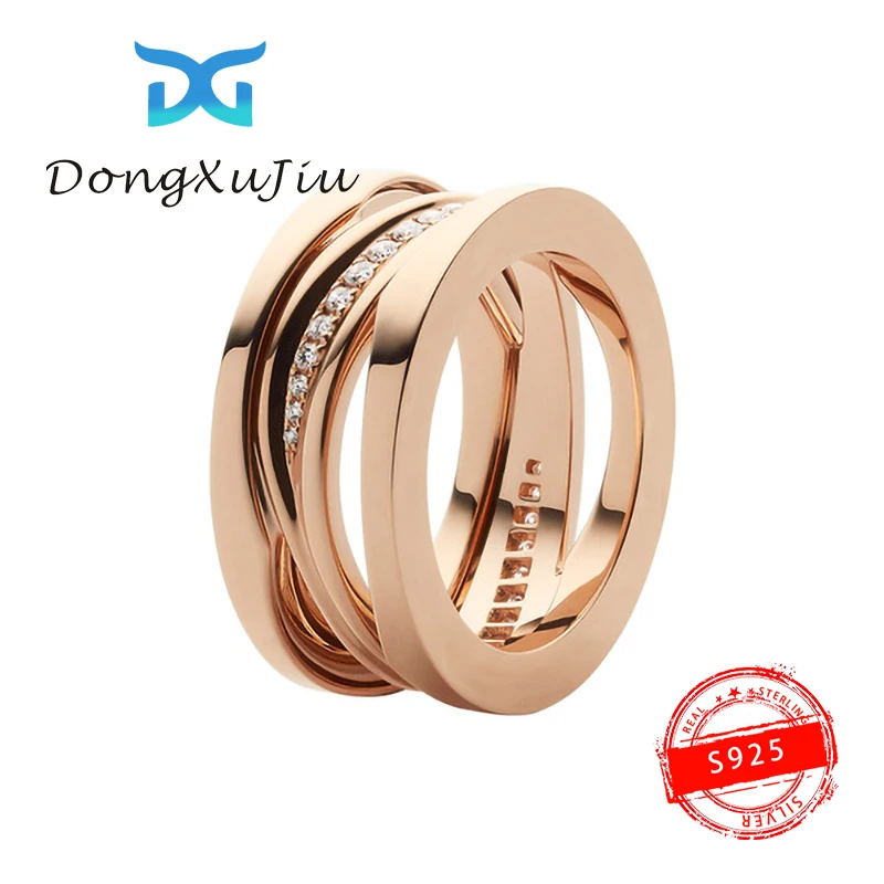 

S925 Sterling Silver Ring Zero Series Spring Loving Ring Luxury Original Brand with Logo 1:1 Women's Jewelry Party Gifted