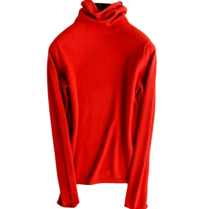 

Autumn Winter Women Sweaters Knitting Shirt Solid Long Sleeve Pullover Slim-Fit Turtleneck Casual Knitted Sweaters Jumper Top