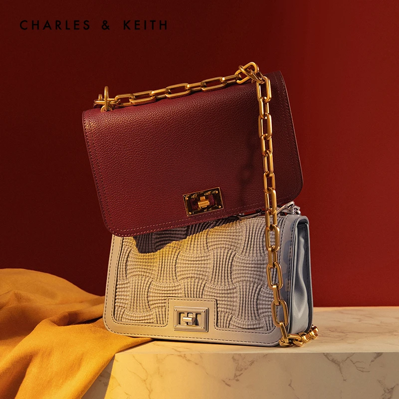 CHARLES＆KEITH Новинка на Весну 2020г. CK2 80780996 Женская прямоугольная сумка флип плечо с