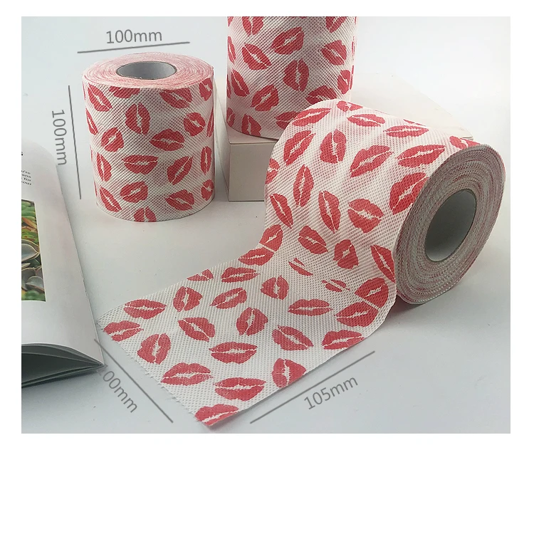 Возможностью погружения на глубину до 30 м 1 рулон красные губы Принт туалетной